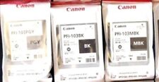 3 Genuine Canon PFI-103BK Blk PFI-103MBK Matte Blk PFI-103PGY Photo Gray Inkjets picture