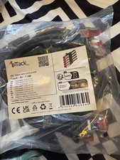 1Attack Cat6 S-FTP Patch Cable Black 5 Pack 1.0M picture