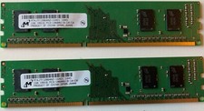 Two, 1GB Micron MT4JTF12864AZ-1G4D1 PC3-10600U Computer Memory RAM  picture