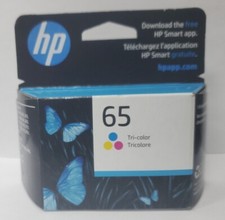 🌟 HP 65 🔵🔴🟡Tri-Color Ink Cartridge Exp. 5/2023 Genuine ✅️Free USPS Shipping picture