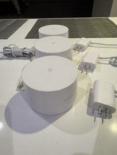 Google AC-1304 WiFi Mesh Router 3-Pack W/ Power Cords picture
