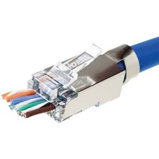 IDEAL 85-368 Shielded Feed-Thru CAT-6A/6/5-E Modular Plugs for Larger Diameter picture