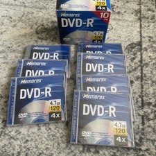 Lot Of 7 Memorex DVD-R 4.7 GB 120 Minute Video picture