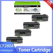 Four Pack 80A Toner Replacement HP CF280A for LaserJet Pro 400 M401n M401 picture