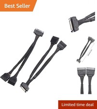 SATA Power Splitter 2-Pack: 6-Inch Y-Splitter Cable for SSD & HDD Devices picture