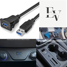 Versatile 3FT USB 3.0 Extension Cable for Vehicles and Marine Use - Easy Install picture