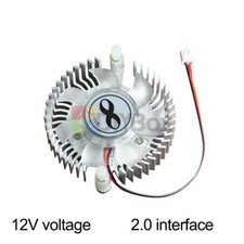 DC5V/12V Aluminum Heatsink Fan Cooling Fan Computer Case Cooler XH2.0 4300RPM picture