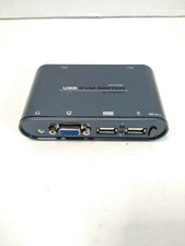 Elecom 2-Port KVM Switch USB VGA Audio Dual Computer Monitor Sharing Device picture