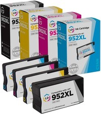 LD 4pk Comp Ink Cartridge for HP 952XL 952 Black Cyan Magenta Yellow Combo picture