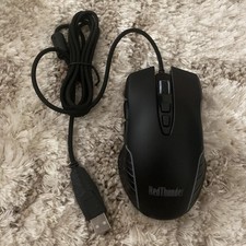 REDTHUNDER CORDED WIRED OPTICAL USB GAMING MOUSE M10 - BLACK picture