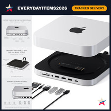 Mac Studio M5 Hub & Stand with NVMe SSD Enclosure - Sleek Silver Design picture