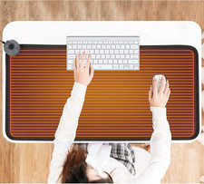 Mymyth Heated Desk Pad, Warm Mouse Foot Warmer - 8 Speeds Large, Black picture