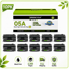 10 Pack CE505A 05A Toner Cartridge Fits for HP LaserJet P2030 P2035 P2050 P2055 picture