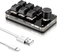 Dioche 6-Key Programmable Mechanical Keypad with Knob, USB Mini Macro Pad picture