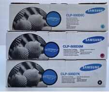 Genuine Samsung CLP-500D5M,500D5C,500D7K Toner Cartridge Set of 3 (MCK) picture