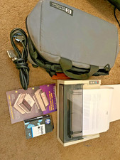 HP ThinkJet 2225A Vintage Printer RS232c LPT Cable Case Power New INK Portable picture