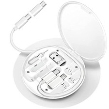 ZALUJMUS Multifunctional Data Cable Storage Box Adaptor for 1cm thick, White picture