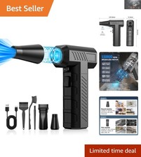 Multi-Purpose Cordless Air Blower - 2 Nozzles and Brushes for All Cleaning Needs picture