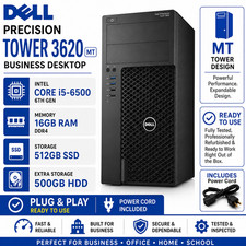 Dell 3620 Workstation PC Intel i5-6500 16GB DDR4 RAM 512GB SSD+500GB HDD Win11 picture