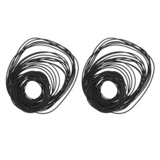 2 Packs Recorder Rubber Belt for Cassette Recorder Repair Maintenance 40-130MM picture