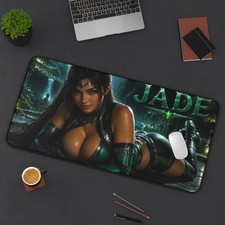 Jade Mouse Pad, Anime Gaming Desk Mat, XXL Keyboard Pad, Desk Decor picture
