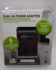 Wall Charger Universal USB DUAL USB Port Hi Power PowerLine 90342 2.1-Amps NEW picture