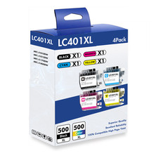 4pk LC-401XL LC401 Ink Cartridge for Brother MFC-J1010DW MFC-J1012DW MFC-J1170DW picture