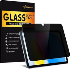 Anti-Spy Tempered Glass Film, 1 Pack Privacy Screen Protector for iPad 11th A16 picture