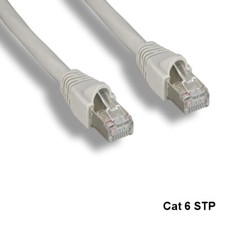 Kentek Gray 3ft Cat6 STP Cable 24AWG 550MHz RJ45 100% Pure Copper Wire Shielded picture