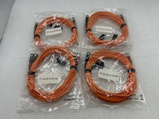 NEW 4 PACK LOT 4m ST-SC Duplex 62.5/125 Multimode Fiber Patch Cable Orange picture