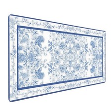 OUNNTC Gaming Mouse Pad Desk Mat White Blue 35.4