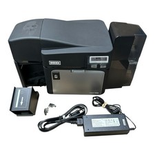 Fargo HID DTC-DTCII ID Card Badge Printer Encoder X001800-2 Power Supply & Keys picture
