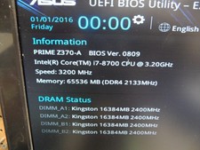 ASUS PRIME Z370-A Motherboard LGA1151 With I/O Fully Tested See Pictures picture