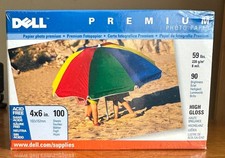 Dell Premium High Gloss 4x6 100 Sheets Photo Paper 90 Brightness Acid Free picture