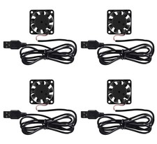 4-Pack 40mm USB Brushless Cooling Fans, 5V, 4200 RPM for Small Appliances picture