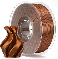 Silk PLA Filament 1.75Mm Copper 1KG, 3D Printer Filament Dimensional Accuracy +/ picture
