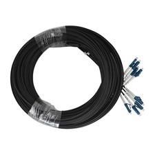 300M Outdoor FTTH Butterfly 4 Core SM LC UPC Fiber Optic Patch Cord Drop Cable picture