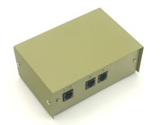 RJ45 AB 2 Way Switch Box Rotary Manual Network Disconnect picture
