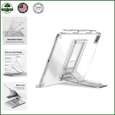 Universal Tablet Stand with Adjustable Kickstand for Horizontal or Vertical Use picture