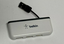 Belkin USB 2.0 Travel Hub - 4 Port Compact Hub with Hideaway Cord - Travel Ready picture