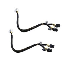 2PCS Power Adapter Splitter Cable For Dell PowerEdge T620 T630 GPU 8p to 6p+8p picture