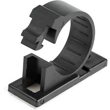 StarTech.com 100 Adhesive Cable Management Clips Black - Network/Ethernet/Office picture