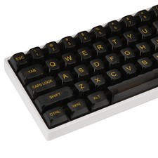 61-Key Black Pudding Keycap Set for 60% Custom Mechanical Gaming Keyboards picture