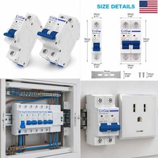 AC Miniature Circuit Breaker 120 240V 1P 2P DIN Rail MCB 6A 10A 16A 20A 25A picture