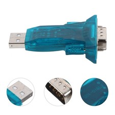 Reusable USB to Serial Adapter Blue Durable Plastic Stable Data Transfer picture