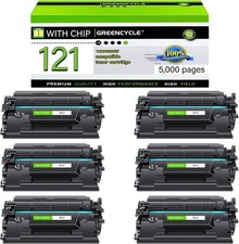CRG121 6PK Compatible With Canon 121 Black Toner 3252C001 ImageClass D1650 D1620 picture