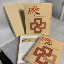 PFS File MS-DOS IBM Compaq 5.25 Floppy Disk Software Vintage Computer with box picture