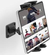 Tablet Wall Mount, 360° Rotation Holder Stand, Sturdy Metal Black  picture