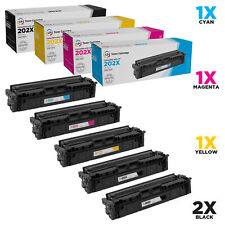 LD  5pk Comp Laser Toner Cartridge for HP 202X CF500X CF501X CF502X CF503X 202 picture
