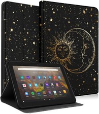 Kindle Fire HD 8/8+ Tablet Case 10th/12th Generation Sun Moon Stars Case picture